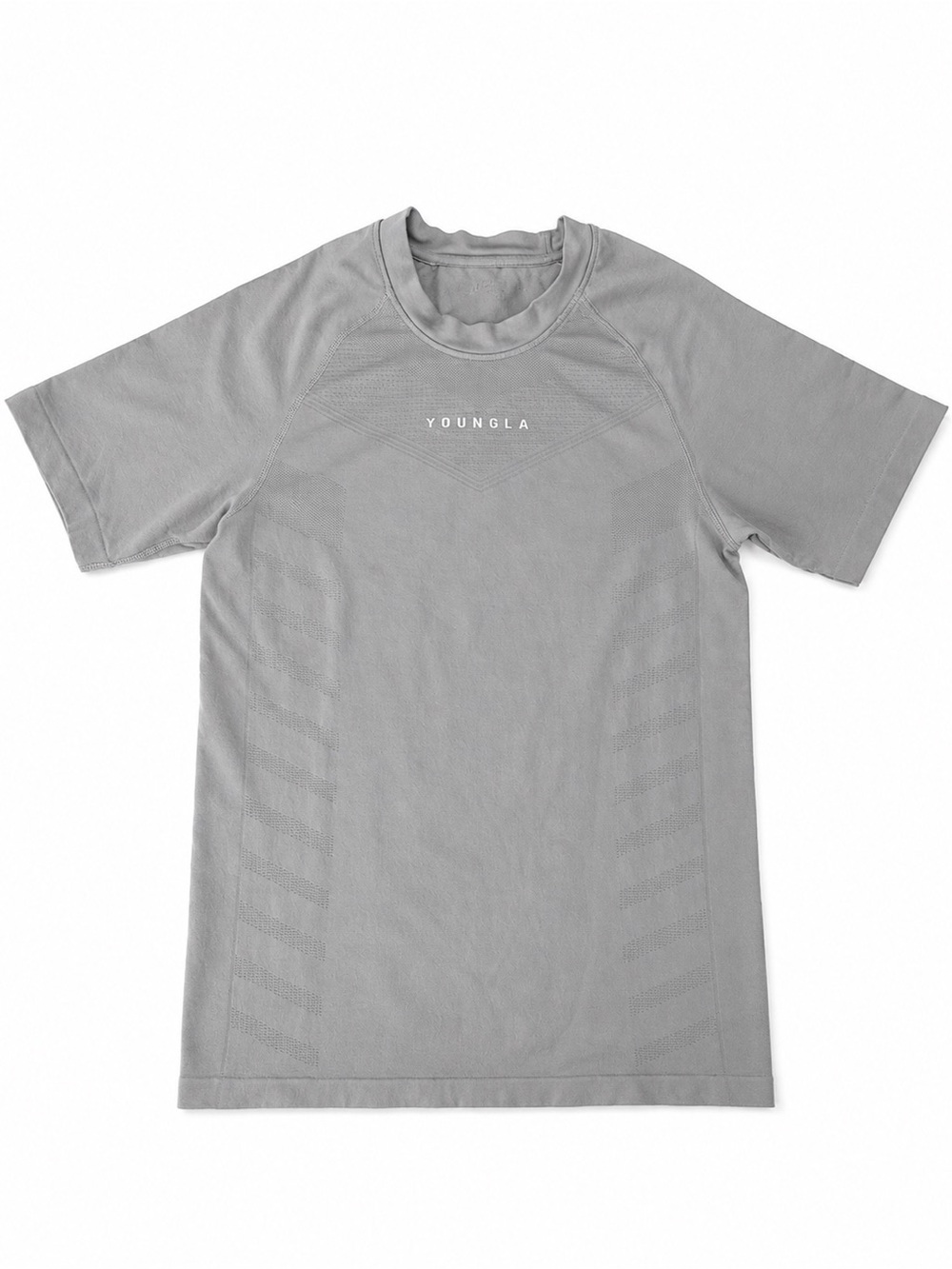 YoungLA Grey Performance Short-Sleeve Crew Tee